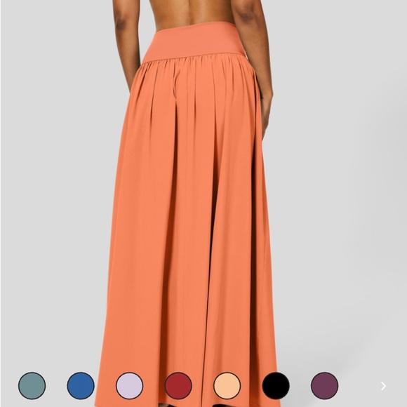 NWT - Halara High waisted, split 2-n-1, flowy, quick dry maxi casual skirt - Picture 2 of 4